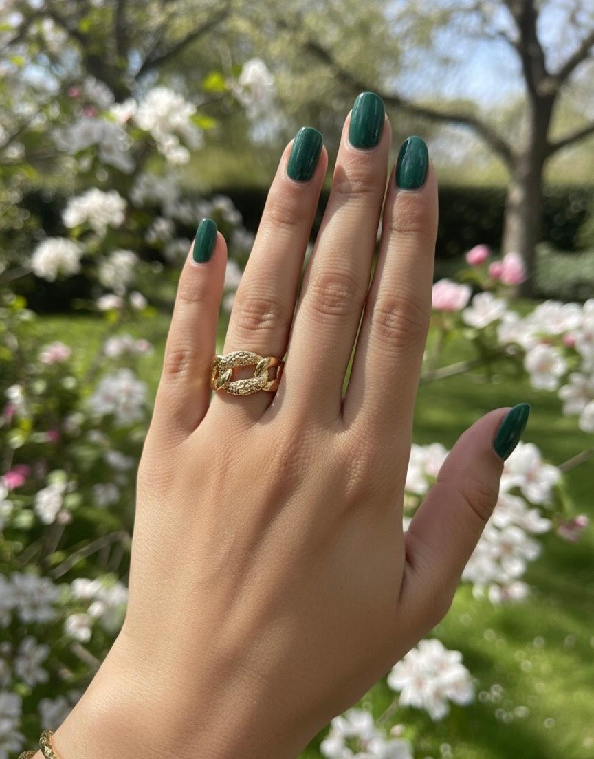 Chain Link Statement Ring