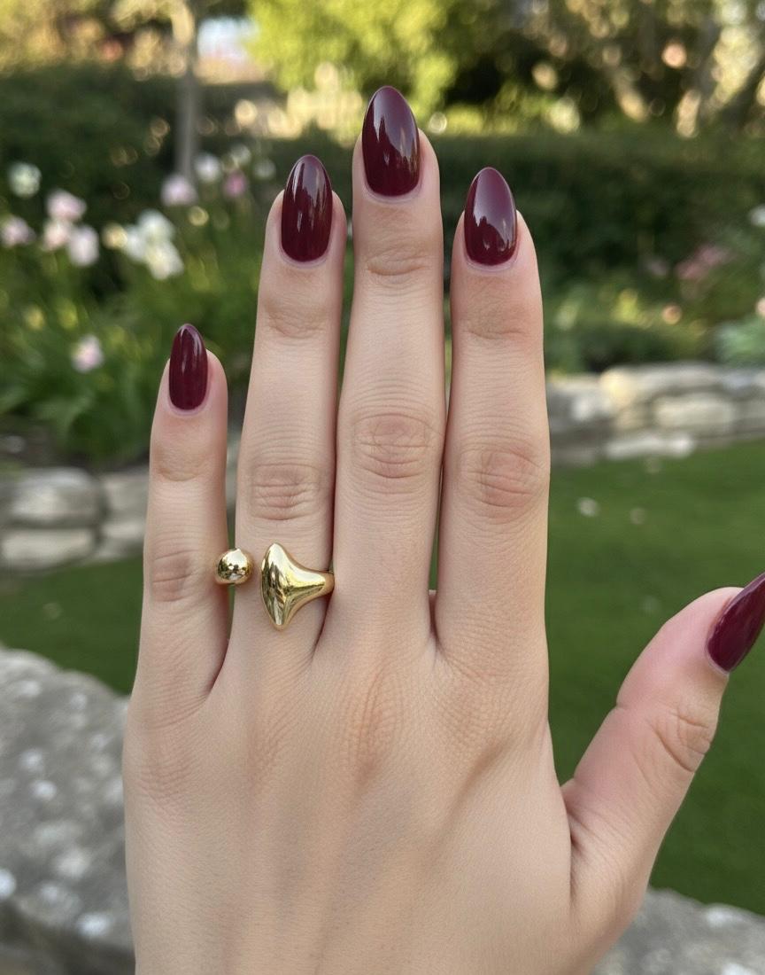 Contemporary Gold Plated Ring