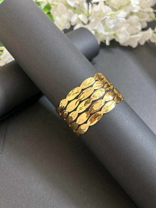 Elegant Gold-Plated Kada for Women – Stylish & Lightweight