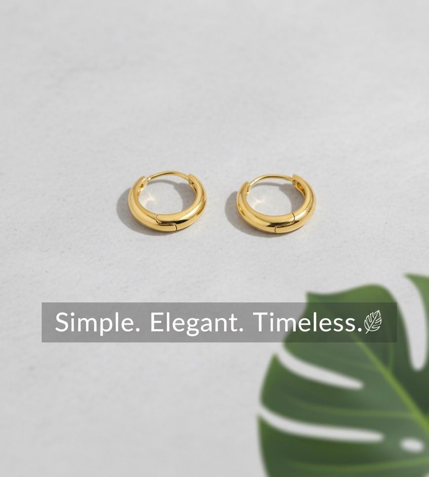 Classic Gold-Plated Hoop Earrings