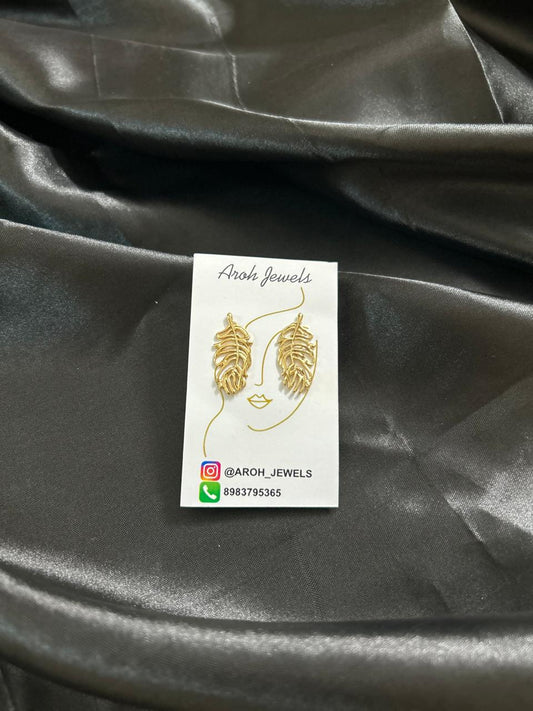 Feather Drop Earrings